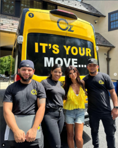 Teresa Guidice with Oz Moving & Storage truck