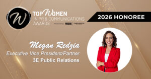 Megan Redzia PRNEWS award